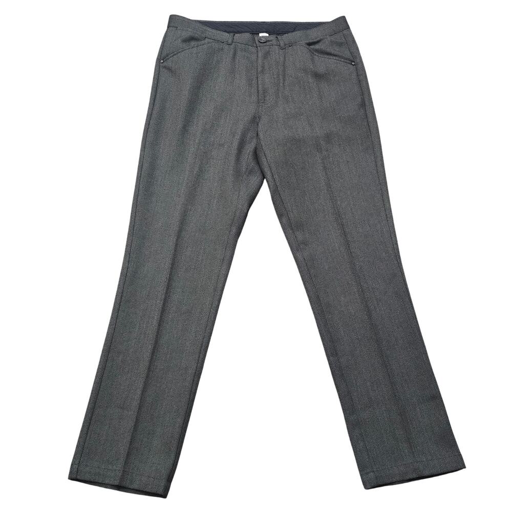 Calvin Klein Slim Fit Pleated Dress Pants Slacks Zip Pocket